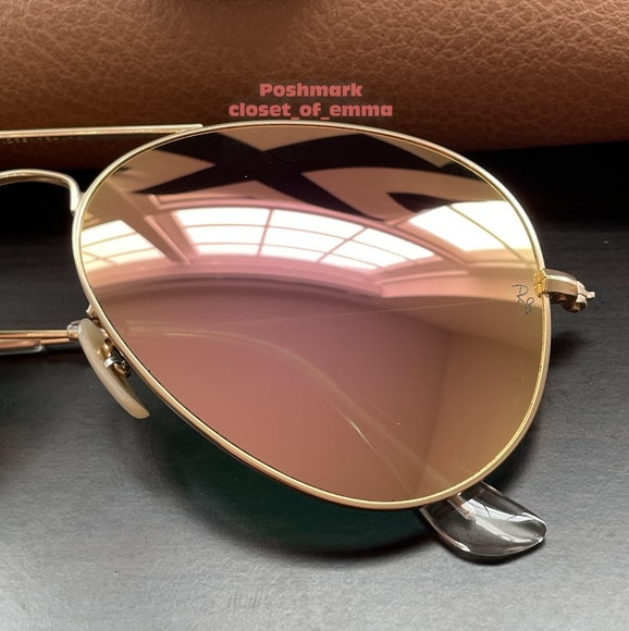 RayBan Aviator Copper Flash Lenses RB3025 Golden Frame 58 - 62 NEW Unisex main image 14
